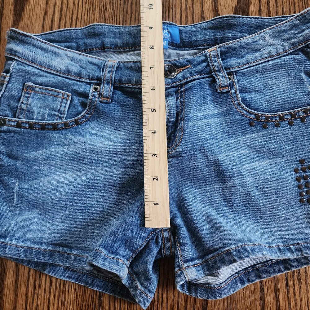 725 Originals Vintage y2k Jean Midi Shorts Women's Medium Low Rise - Picture 6 of 7